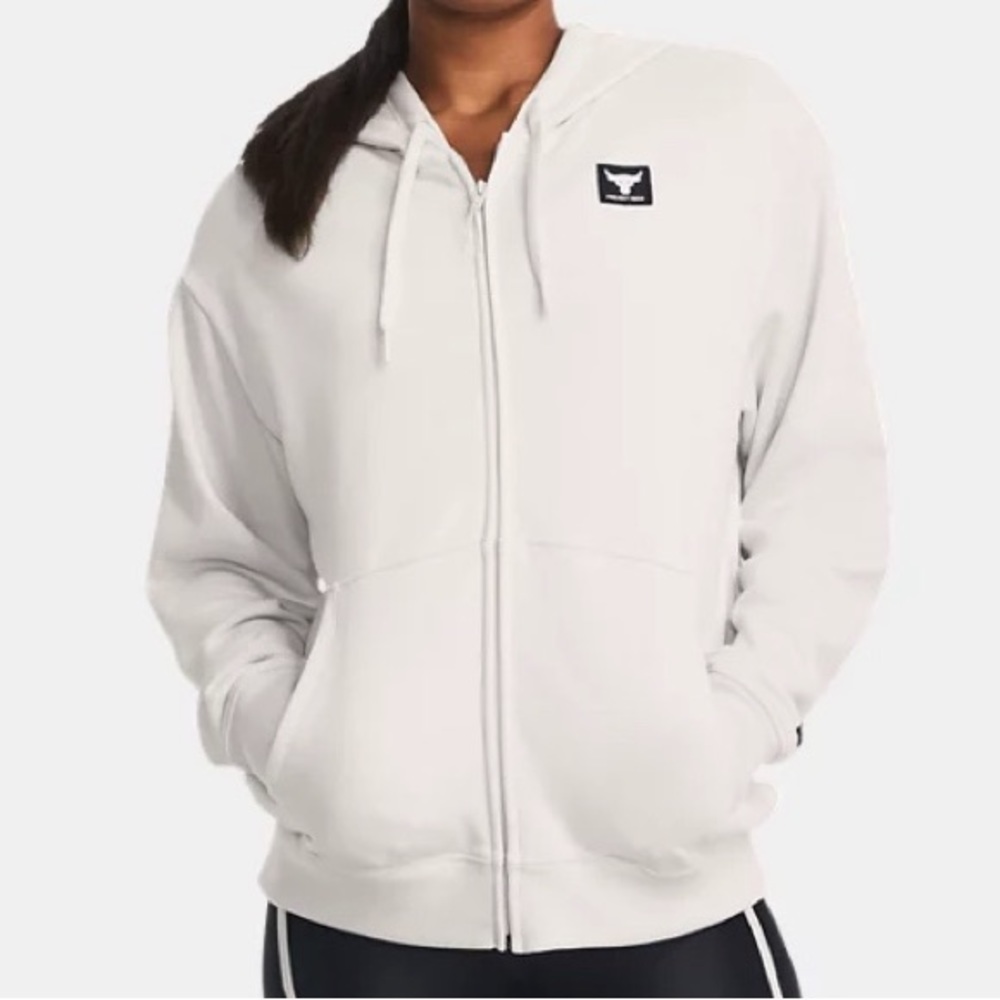 Women's PROJECT ROCK Heavyweight Terry Oversized Full-Zip Jacket NWT
